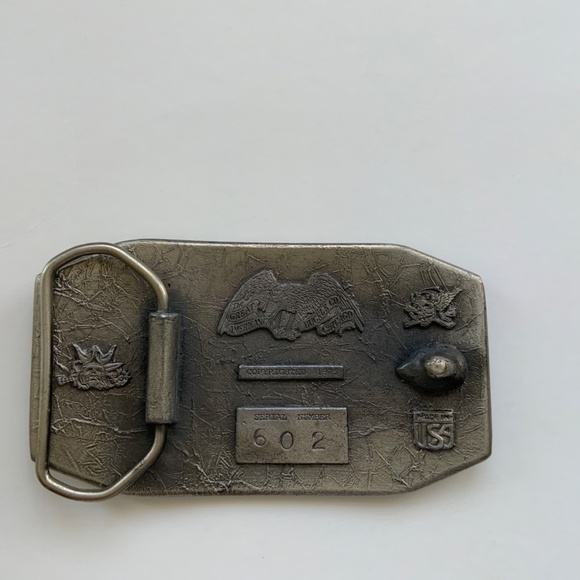 VINTAGE 1975 AMERICAN BUCKLE COMPANY SERIAL #602 HARLEY  Vintage 1975 Harley-Davidson Belt Buckle – Great American Co –Serial #602 USA